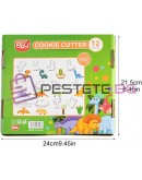 Форми за бисквитки комплект 12бр за печене